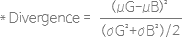 Divergence 계산 수식